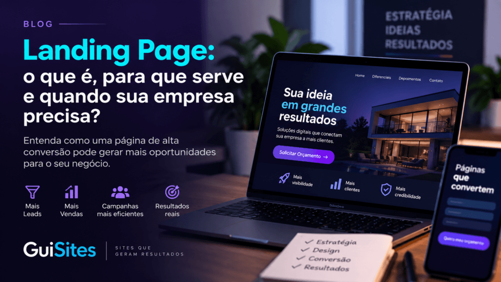 Landing page profissional para empresas