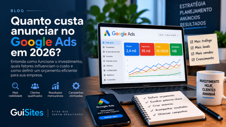 Quanto custa anunciar no Google Ads em 2026